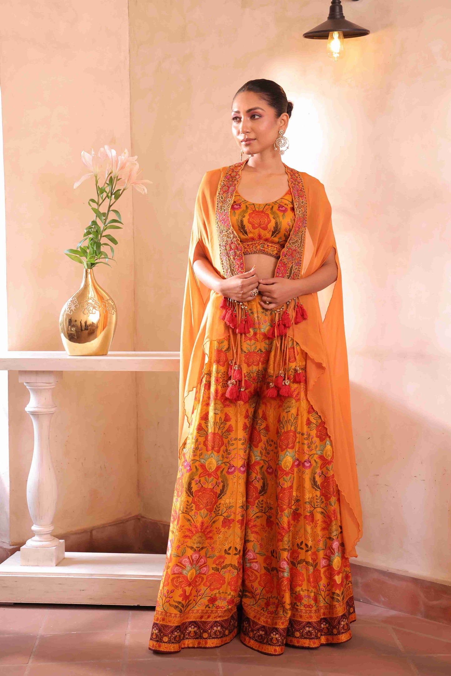 Printed Sharara With Jacket