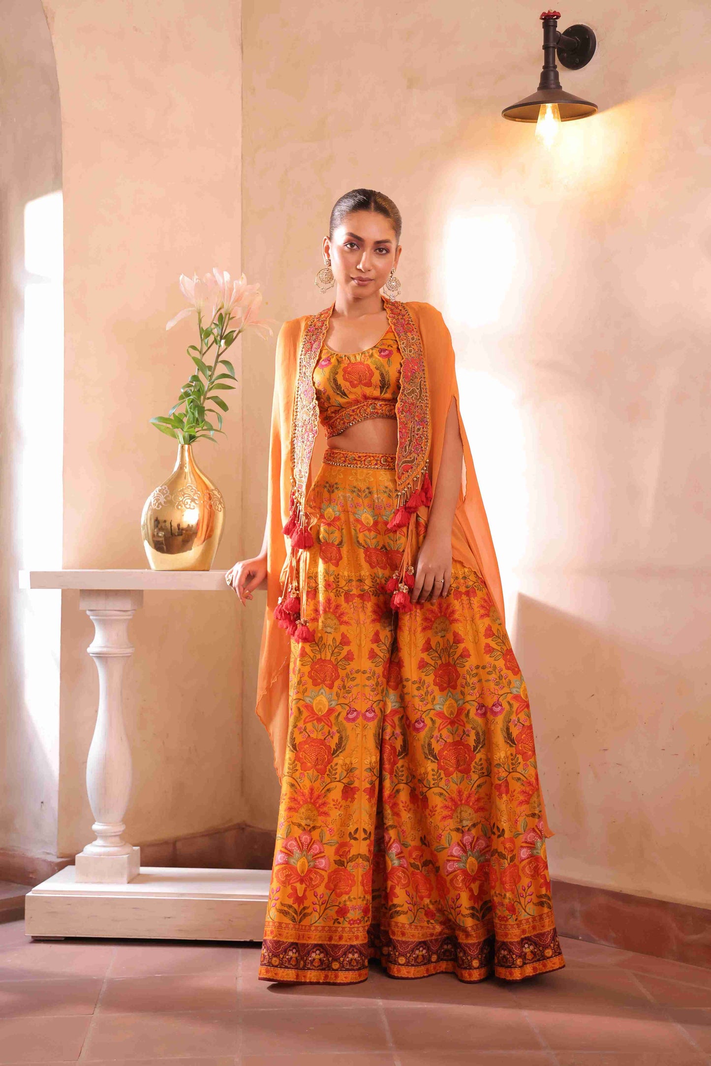 Printed Sharara With Jacket