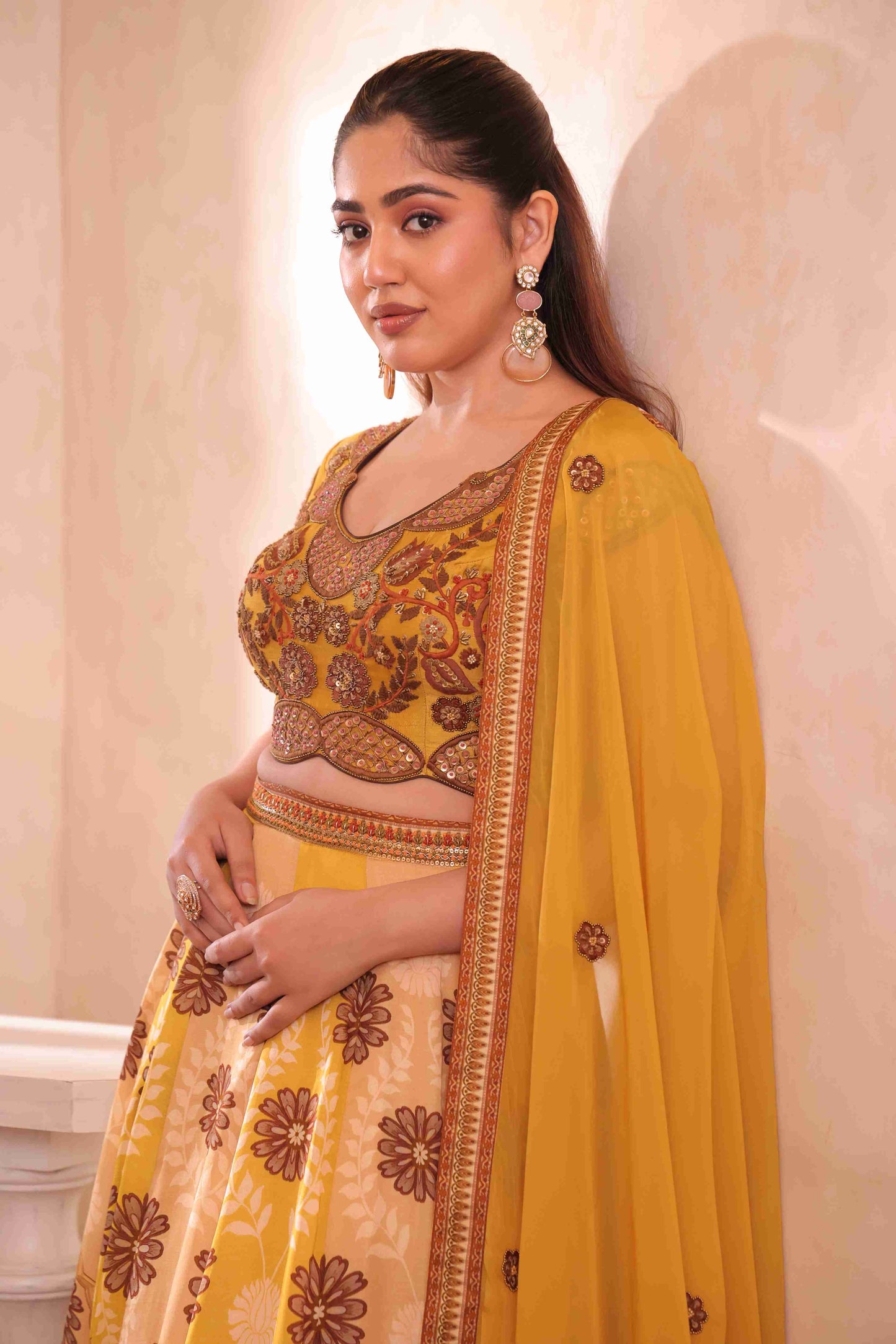 Printed Embellished Lehanga