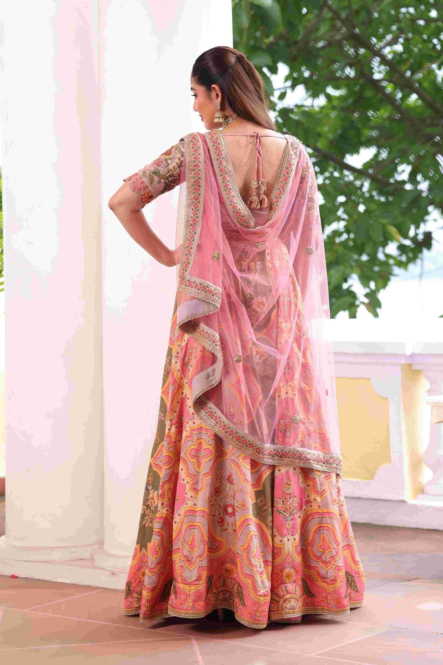 Printed Embellished Lehanga