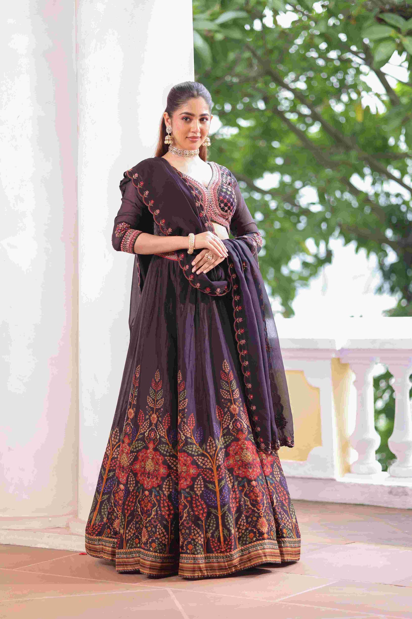 Printed Embellished Lehanga
