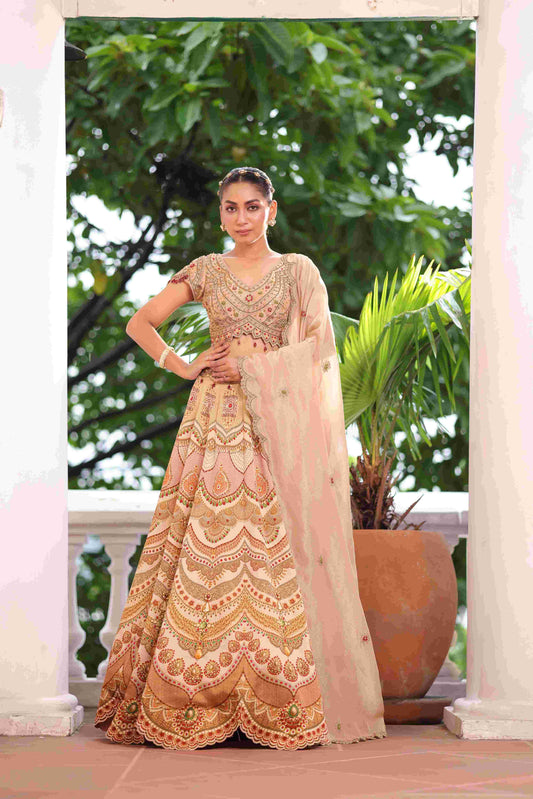 Printed Embellished Lehanga