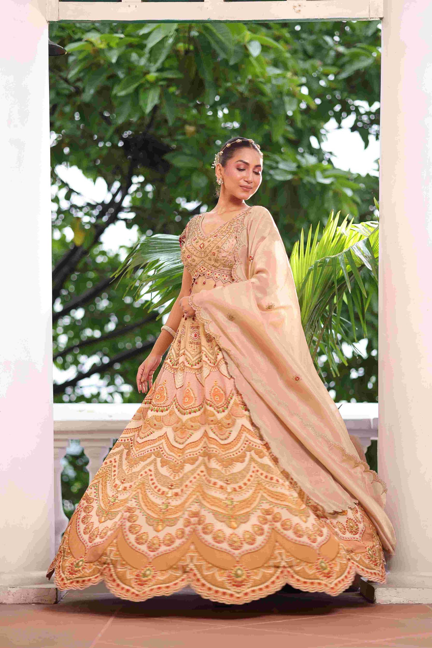 Printed Embellished Lehanga