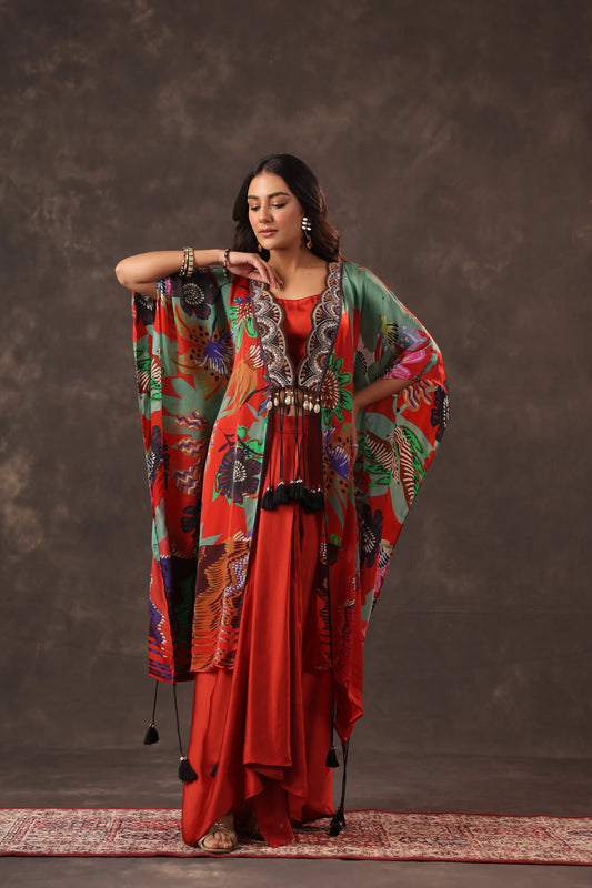 Top + Dhoti : Viscose Crepe