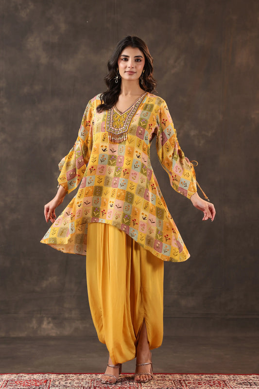 Emblished Top with Harem Pant