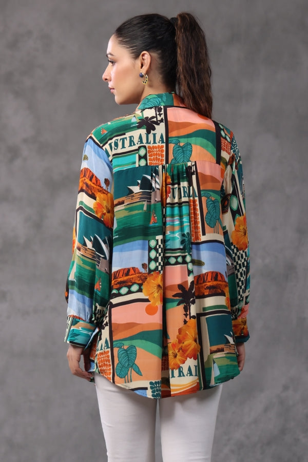 Printed Short Top