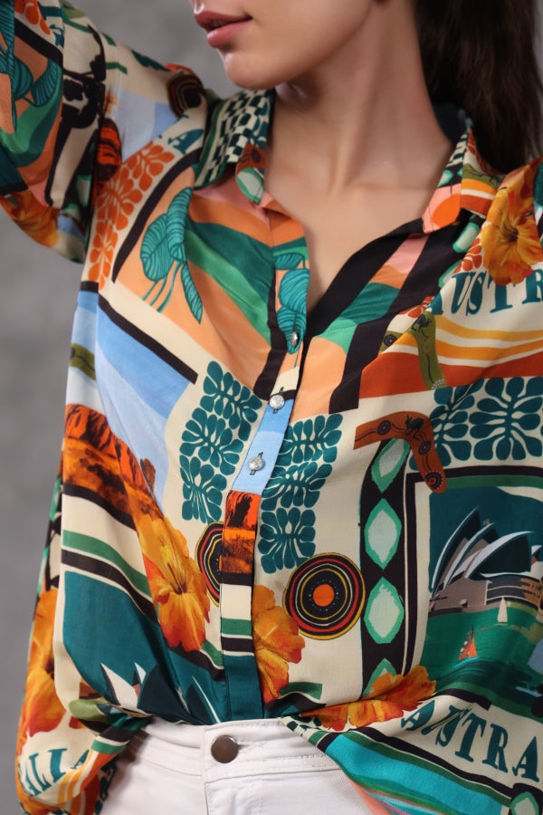 Printed Short Top