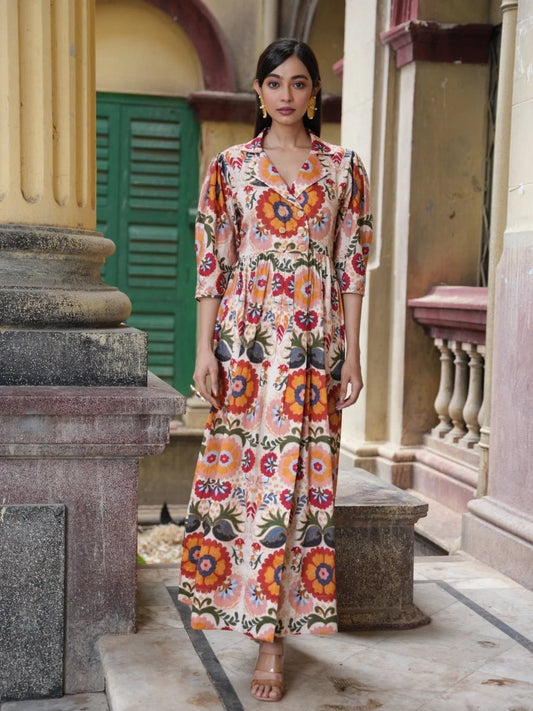 Printed Ankle length Dress