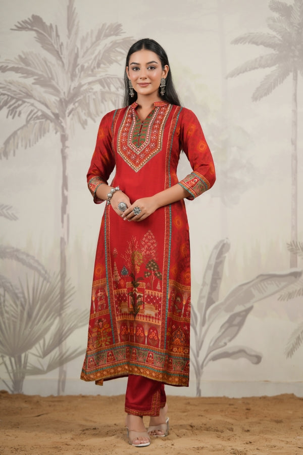 Straight Traditional Kurti