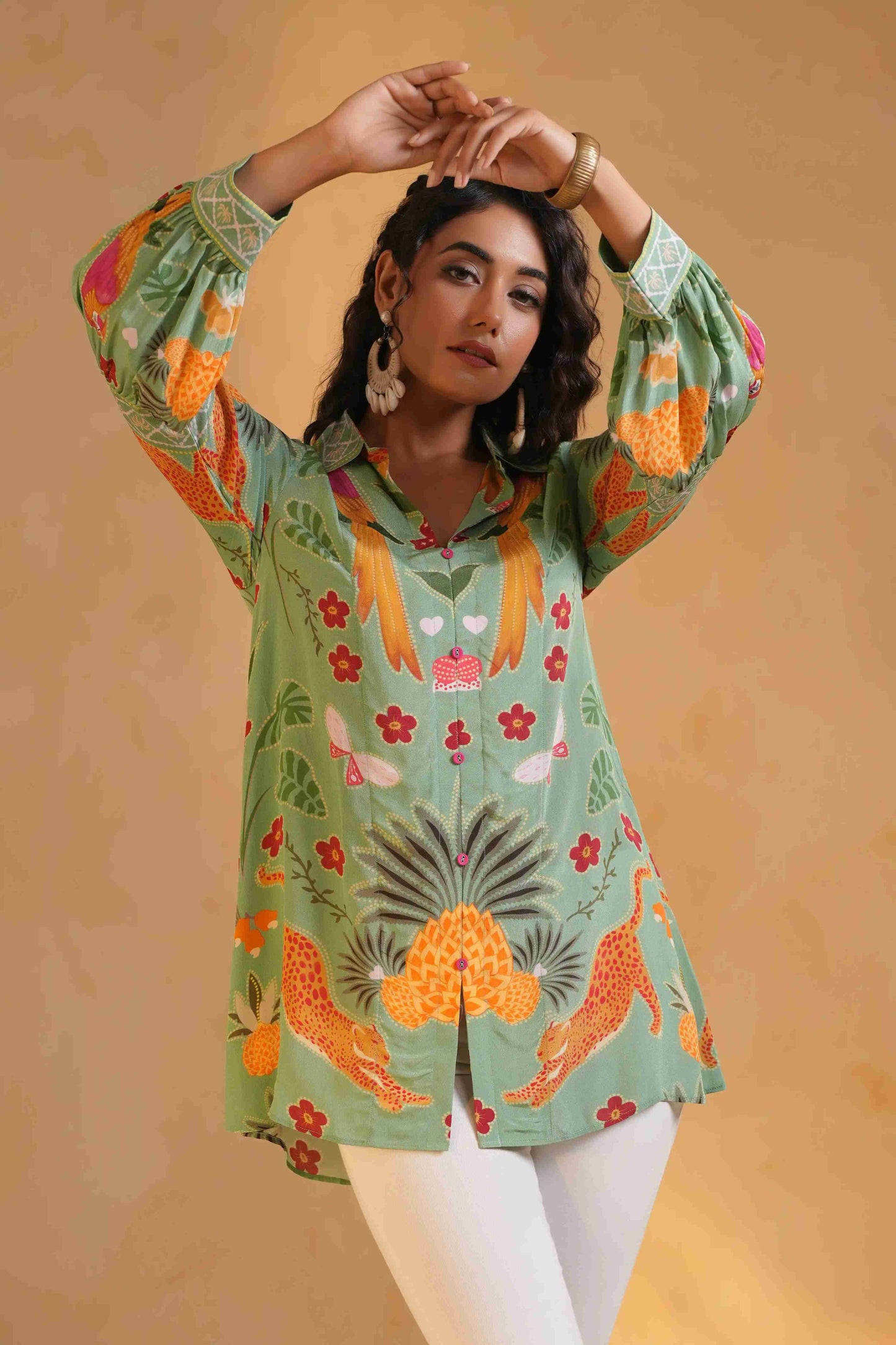 Printed Short Tops