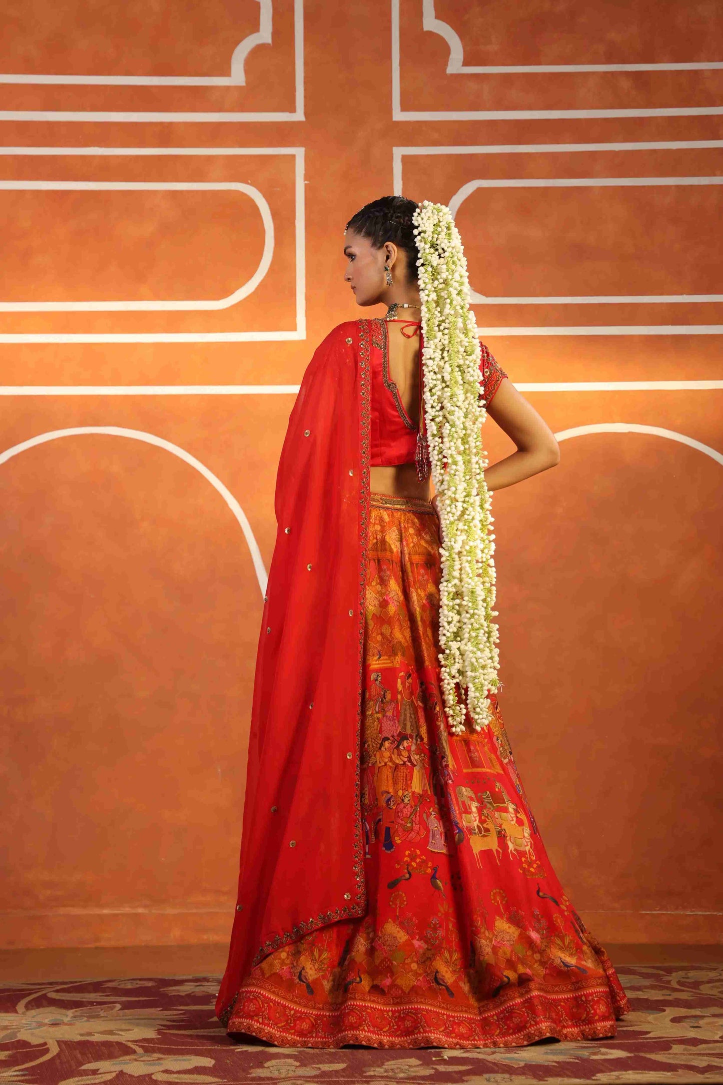 Printed Embellished Lehanga