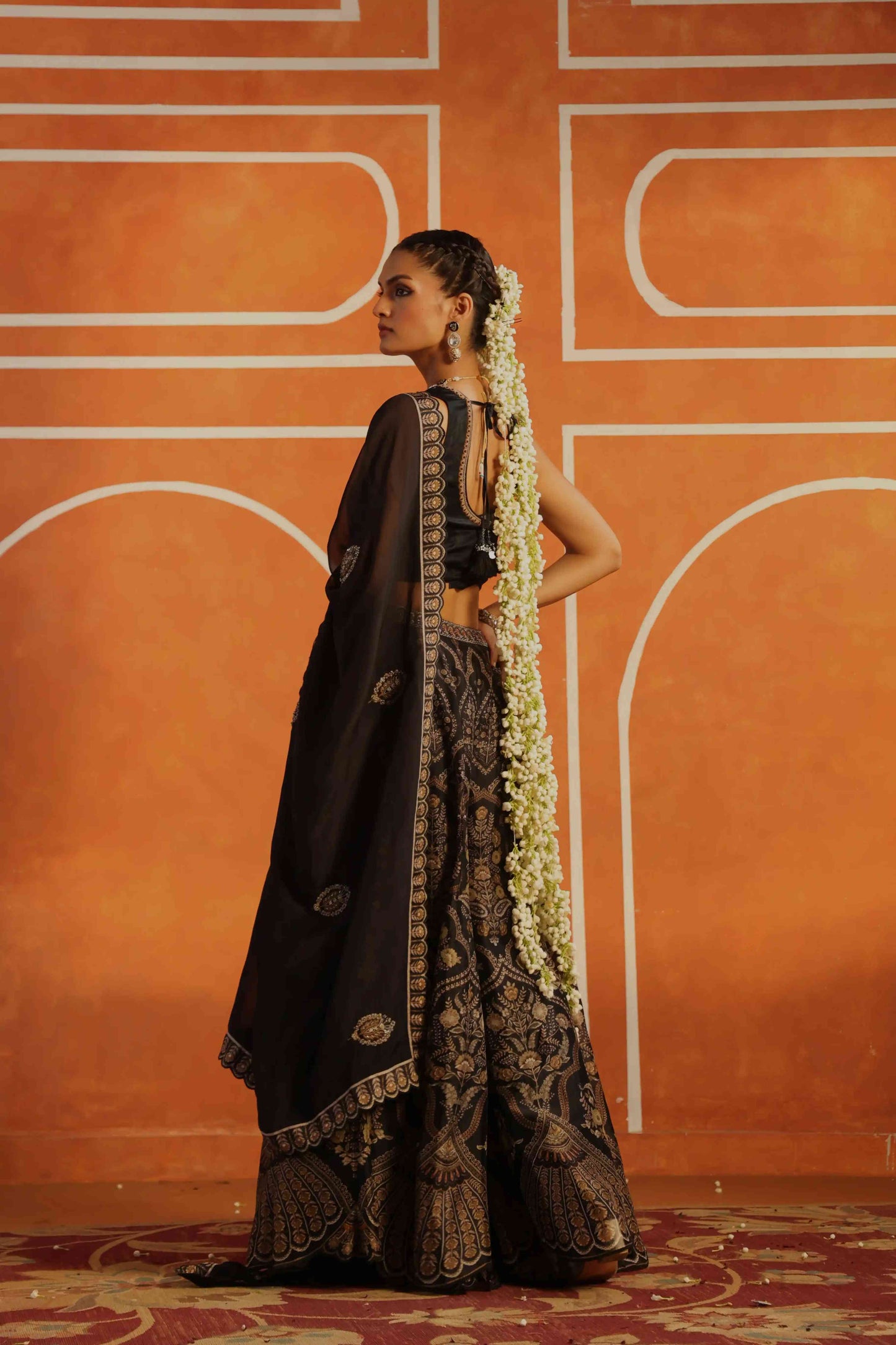 Printed Sharara with Heavy Blouse