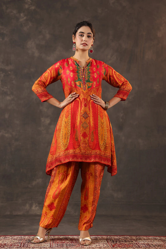Printed A-Line Traditional Kurti