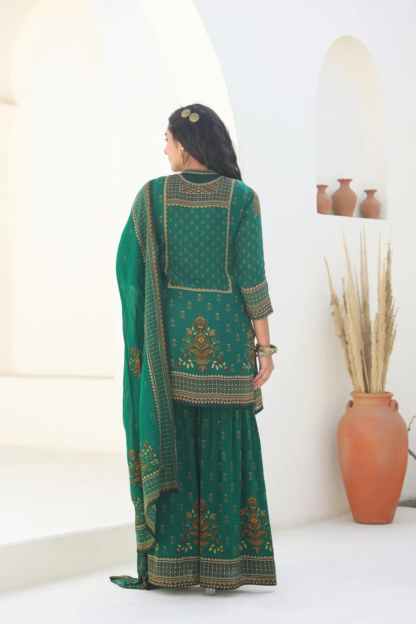 Printed Sharara Set with Dupatta