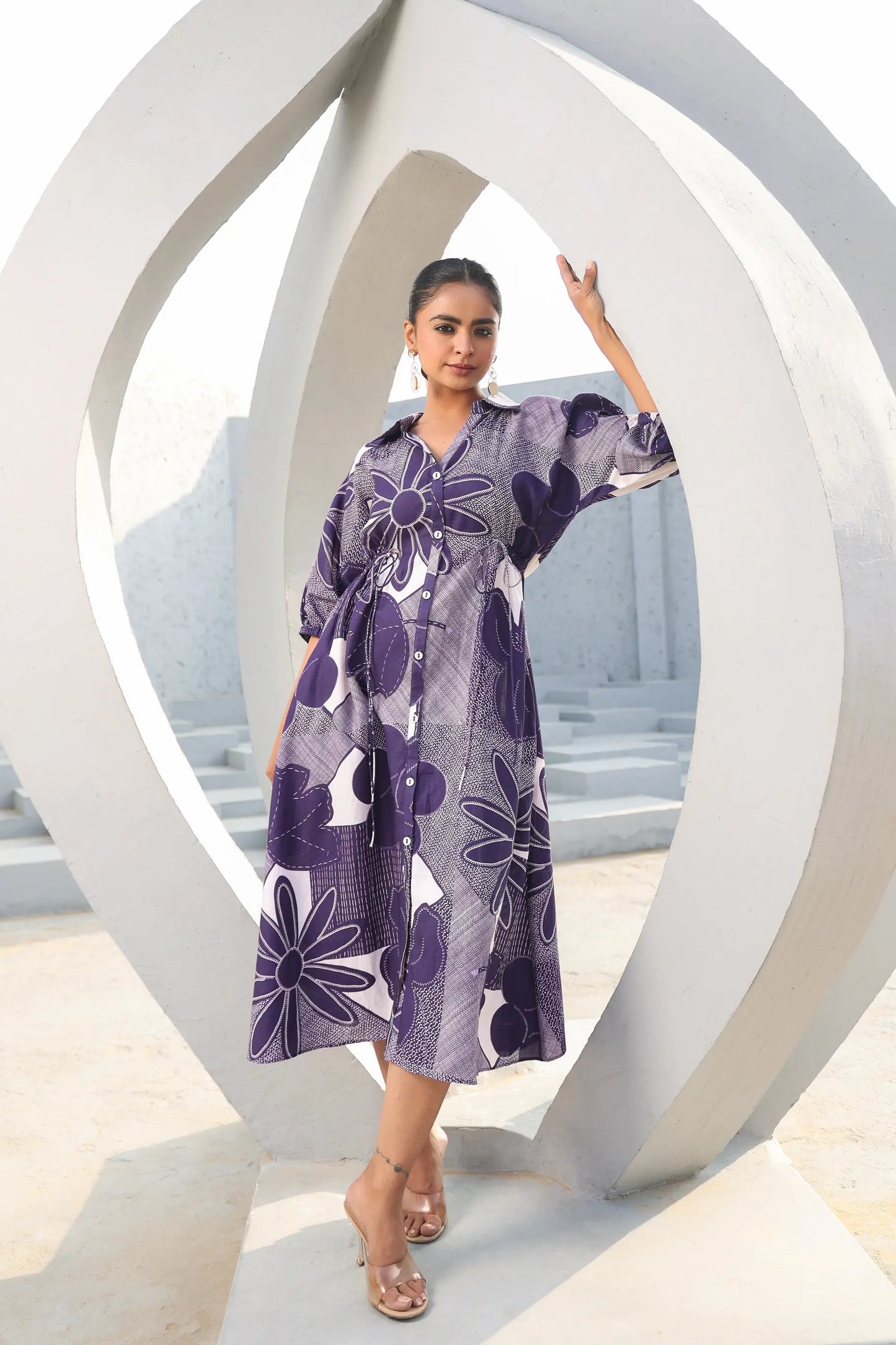 Indigo Cotton Dress