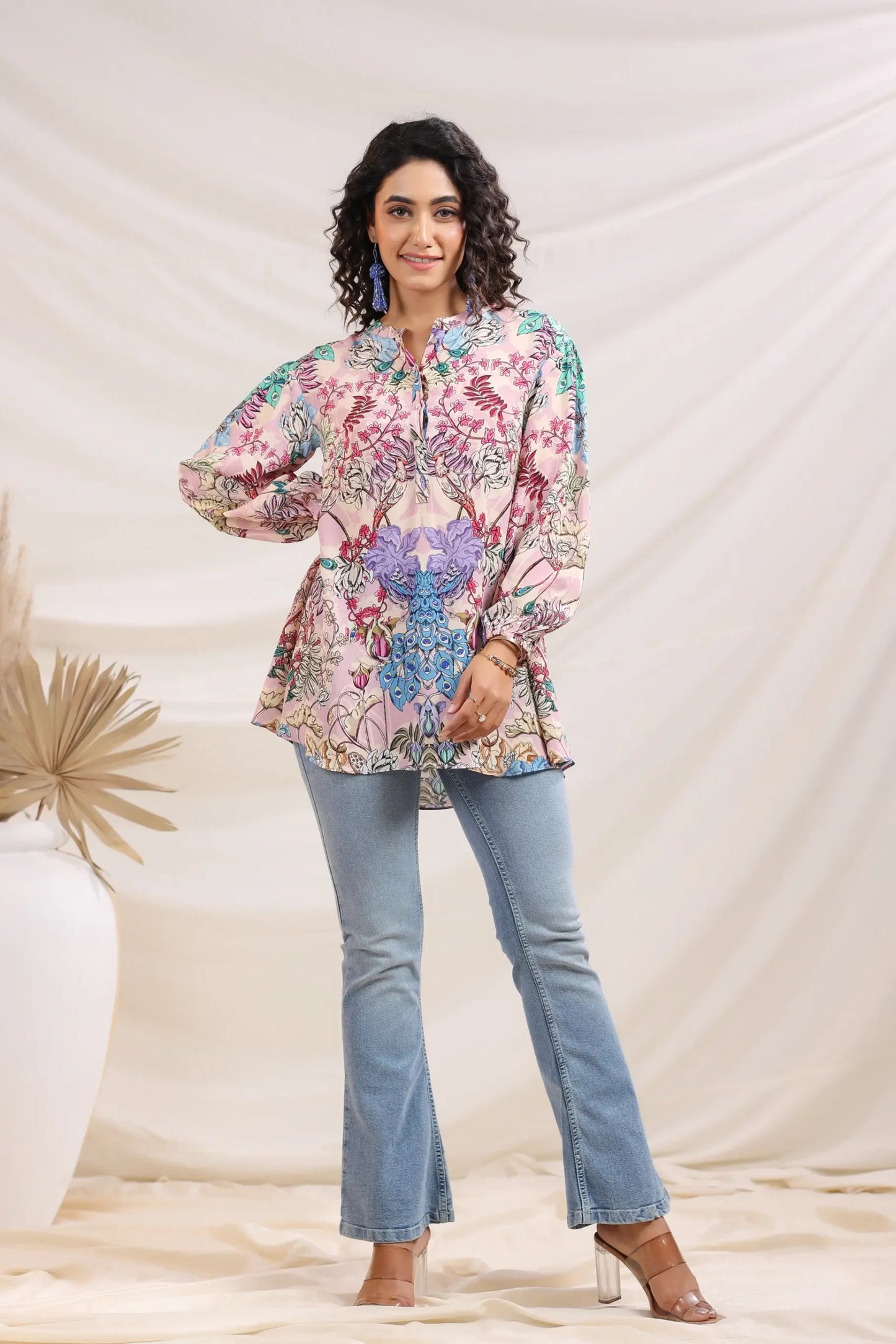 printed short top