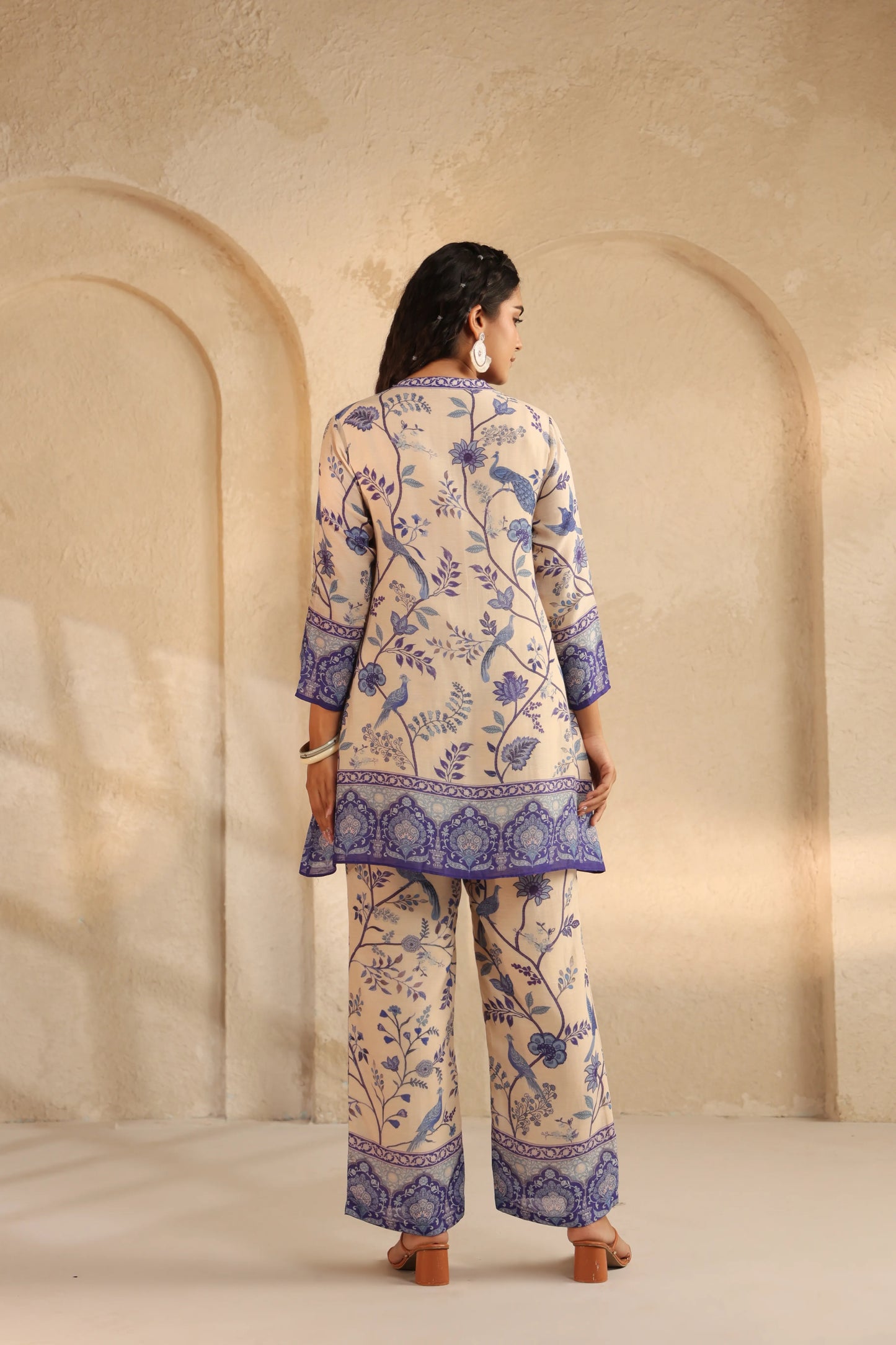 Linen Trditional Co-Ord Set