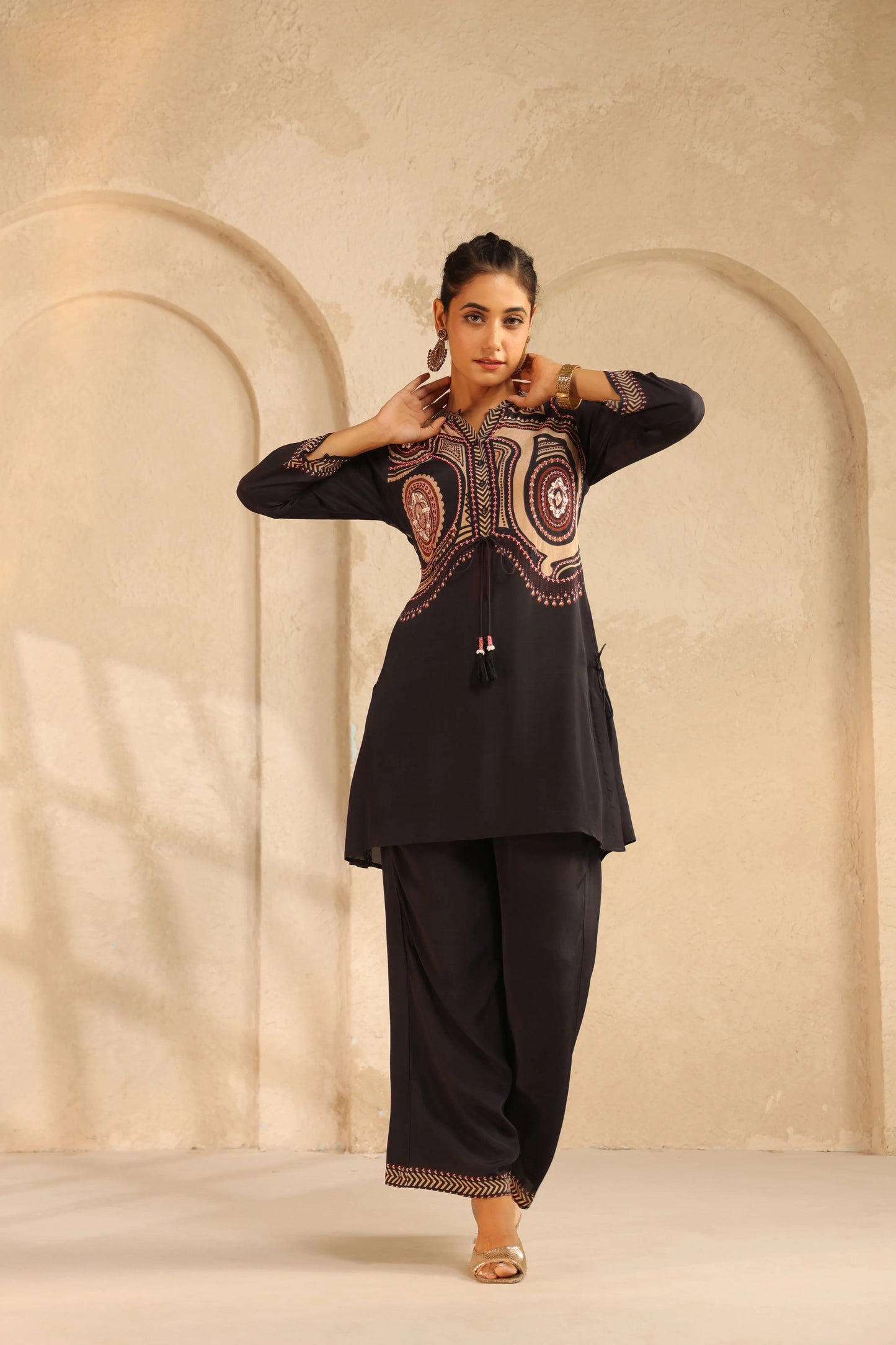 Printed Light Embellished Kurta