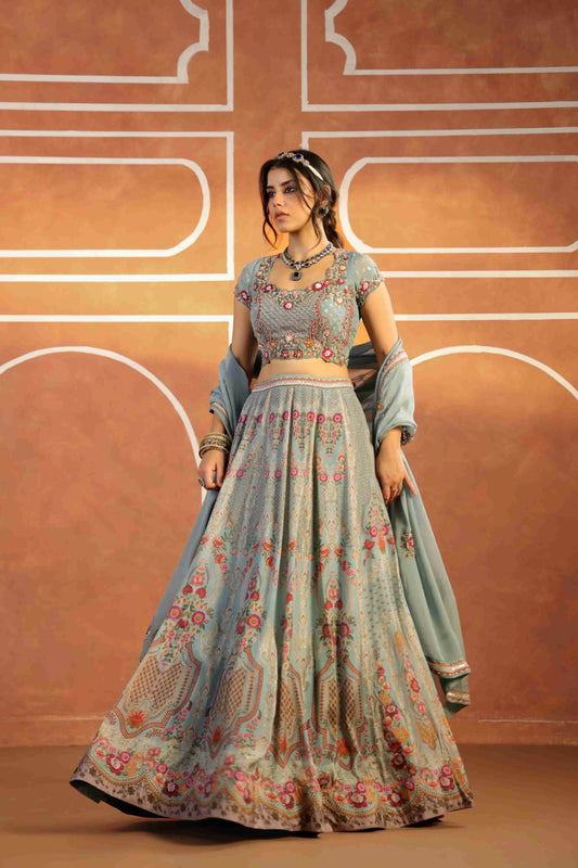 Printed Embellished Lehanga