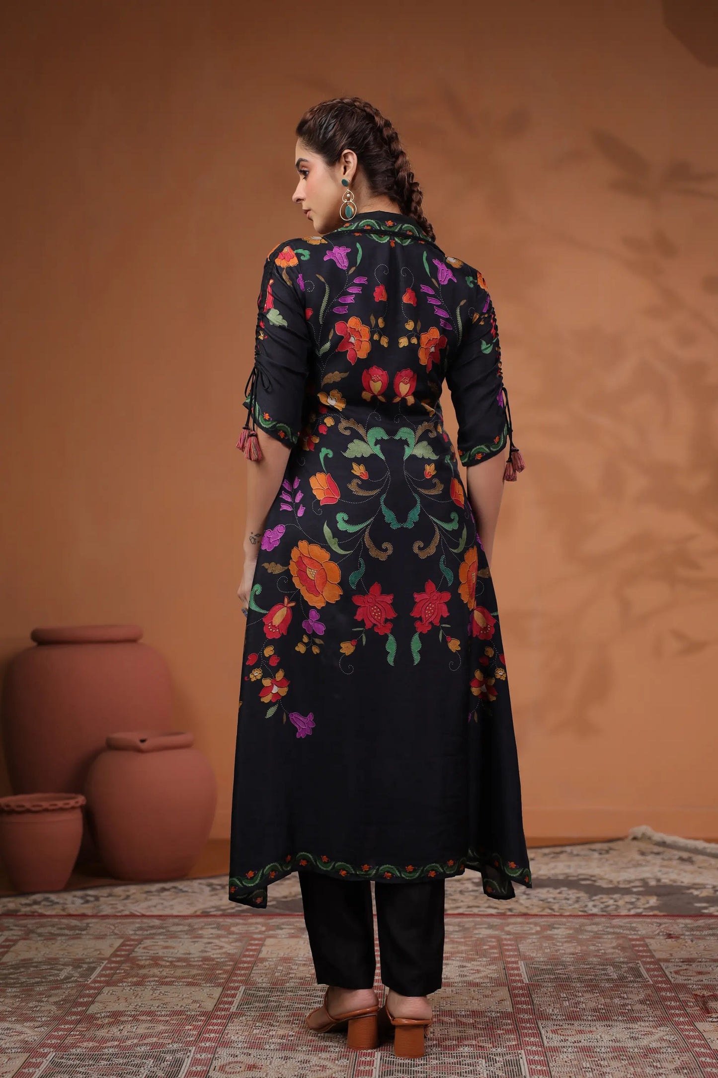 Floral Print Straight Kurti with Pant