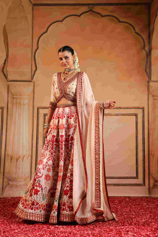 Printed Embellished Lehanga