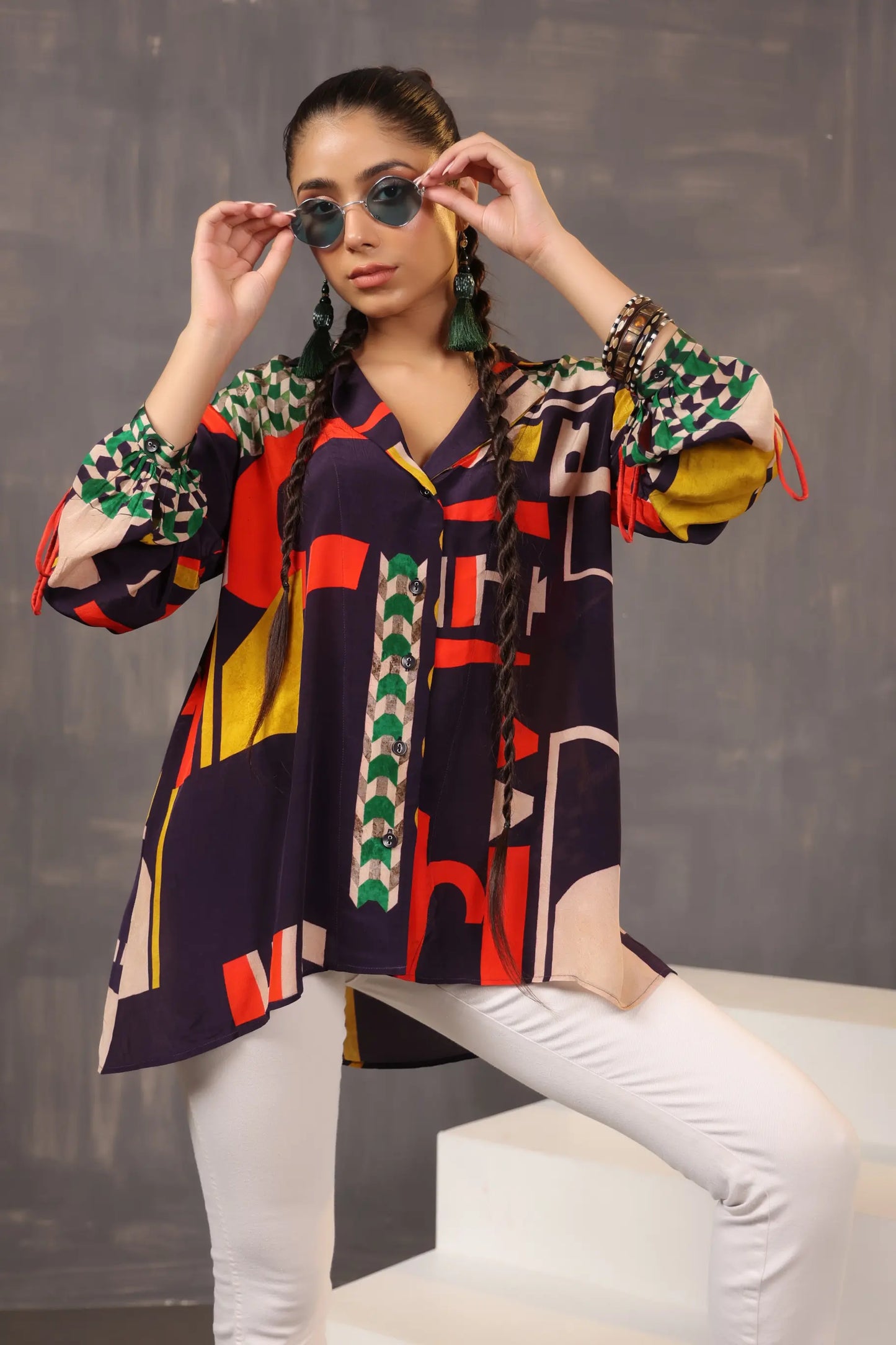 Printed Short Top
