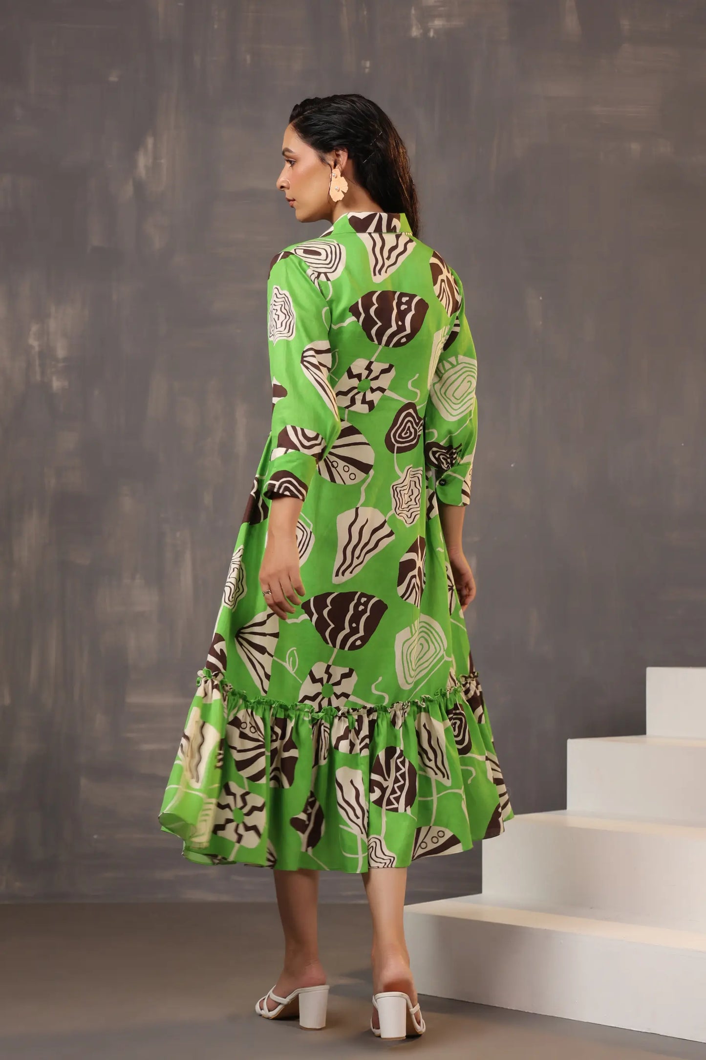 Abstract Printed Dress