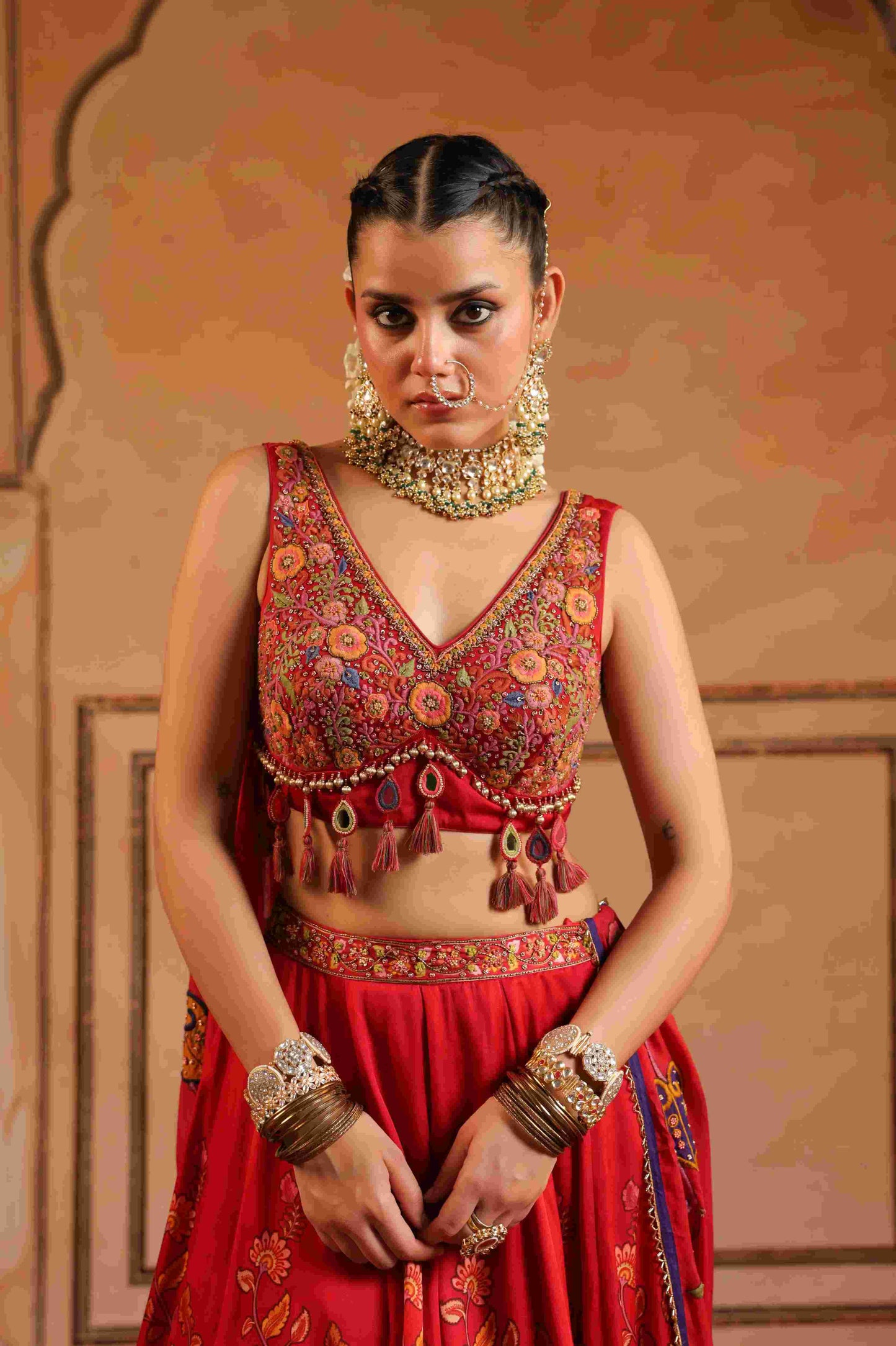 Printed Embellished Lehanga