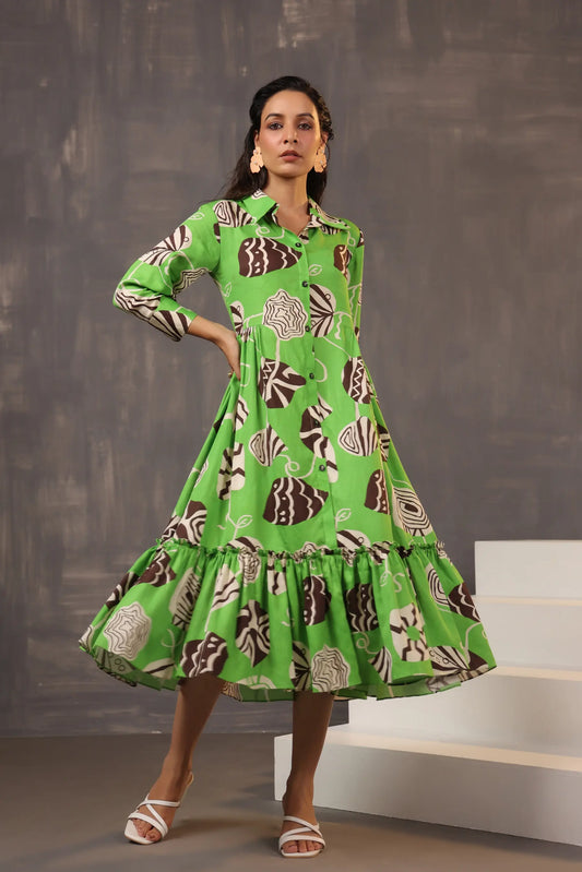 Abstract Printed Dress