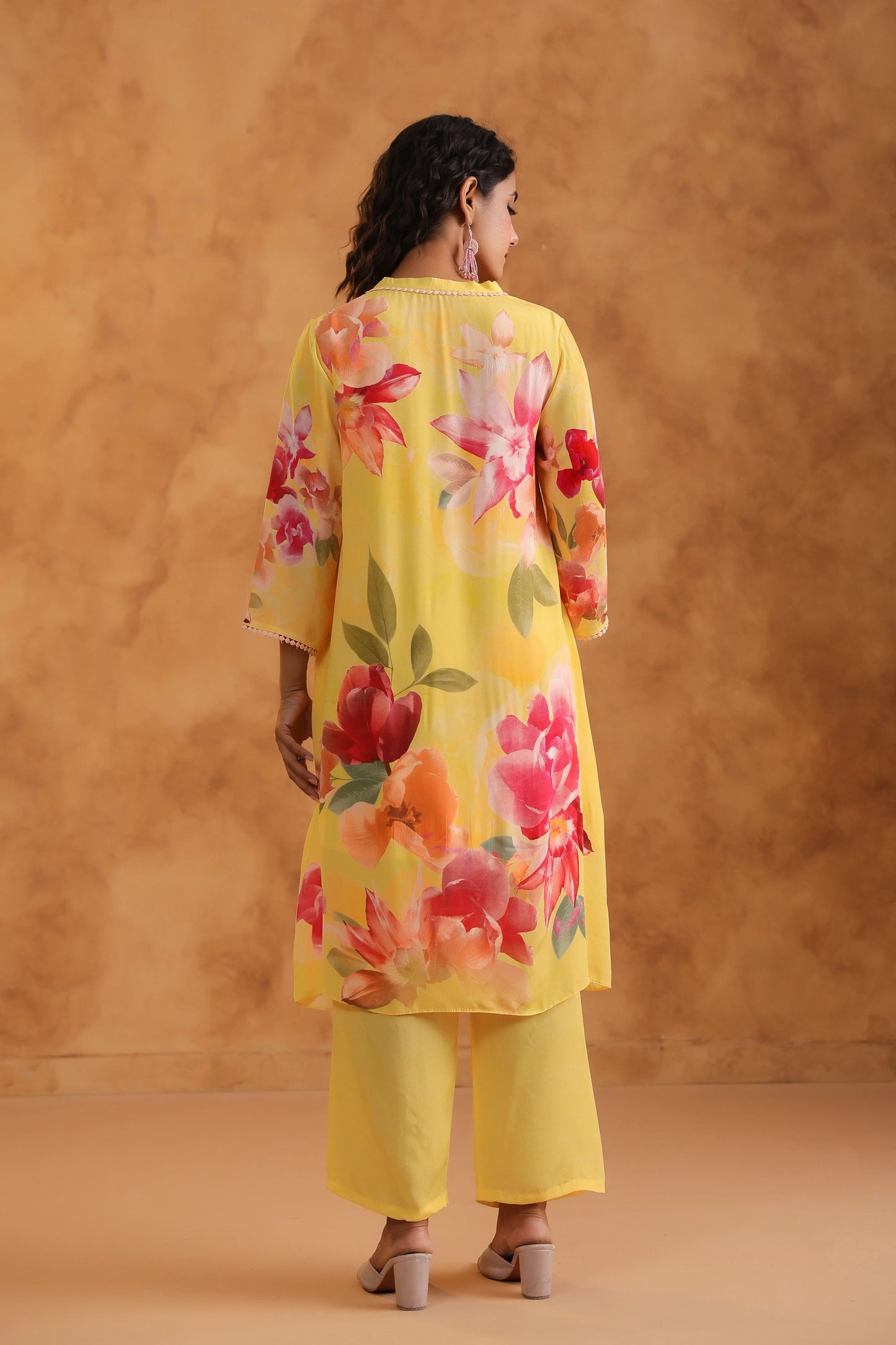 Floral Print Straight Kurti