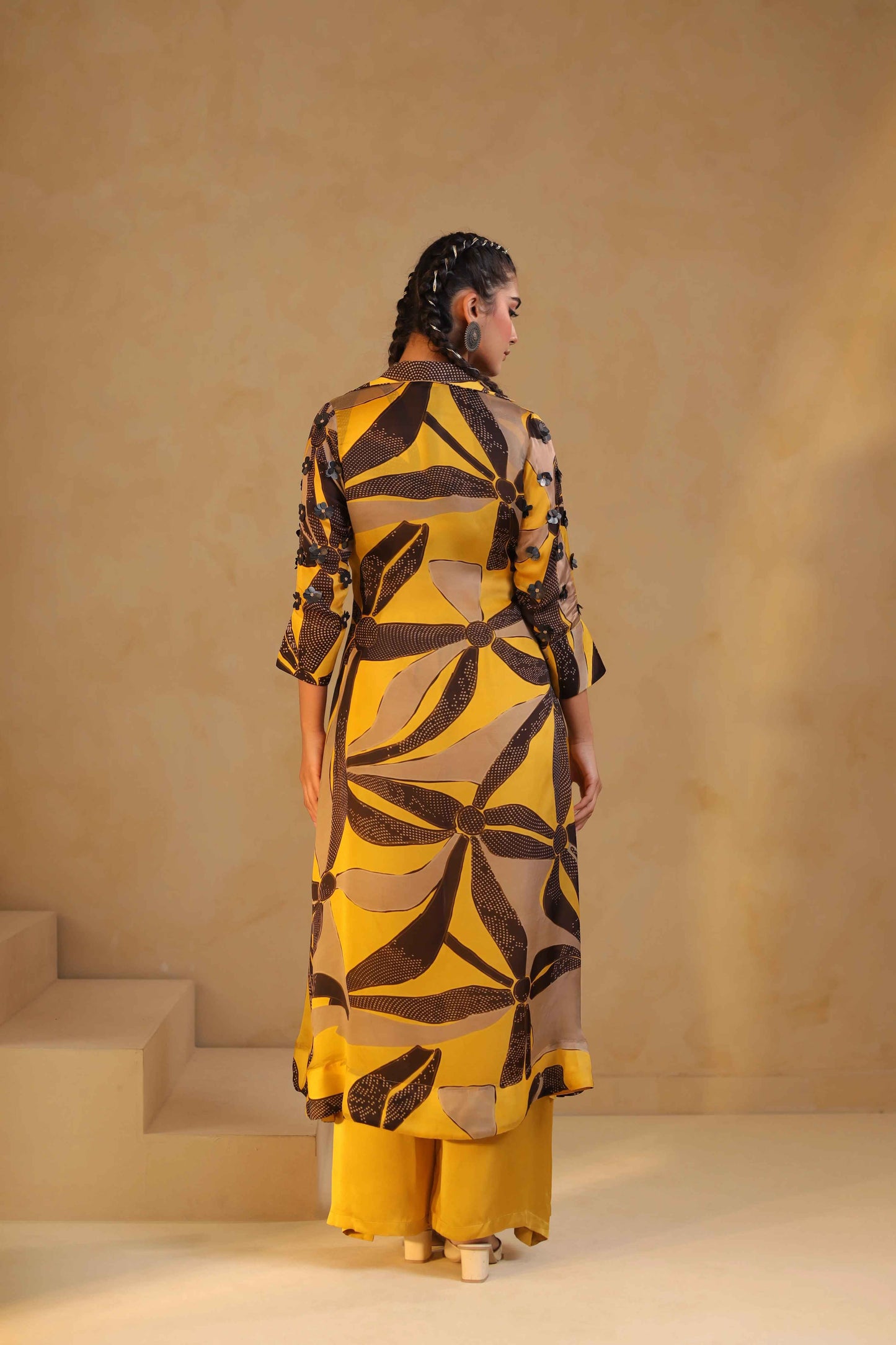 Prunted Jacket Set