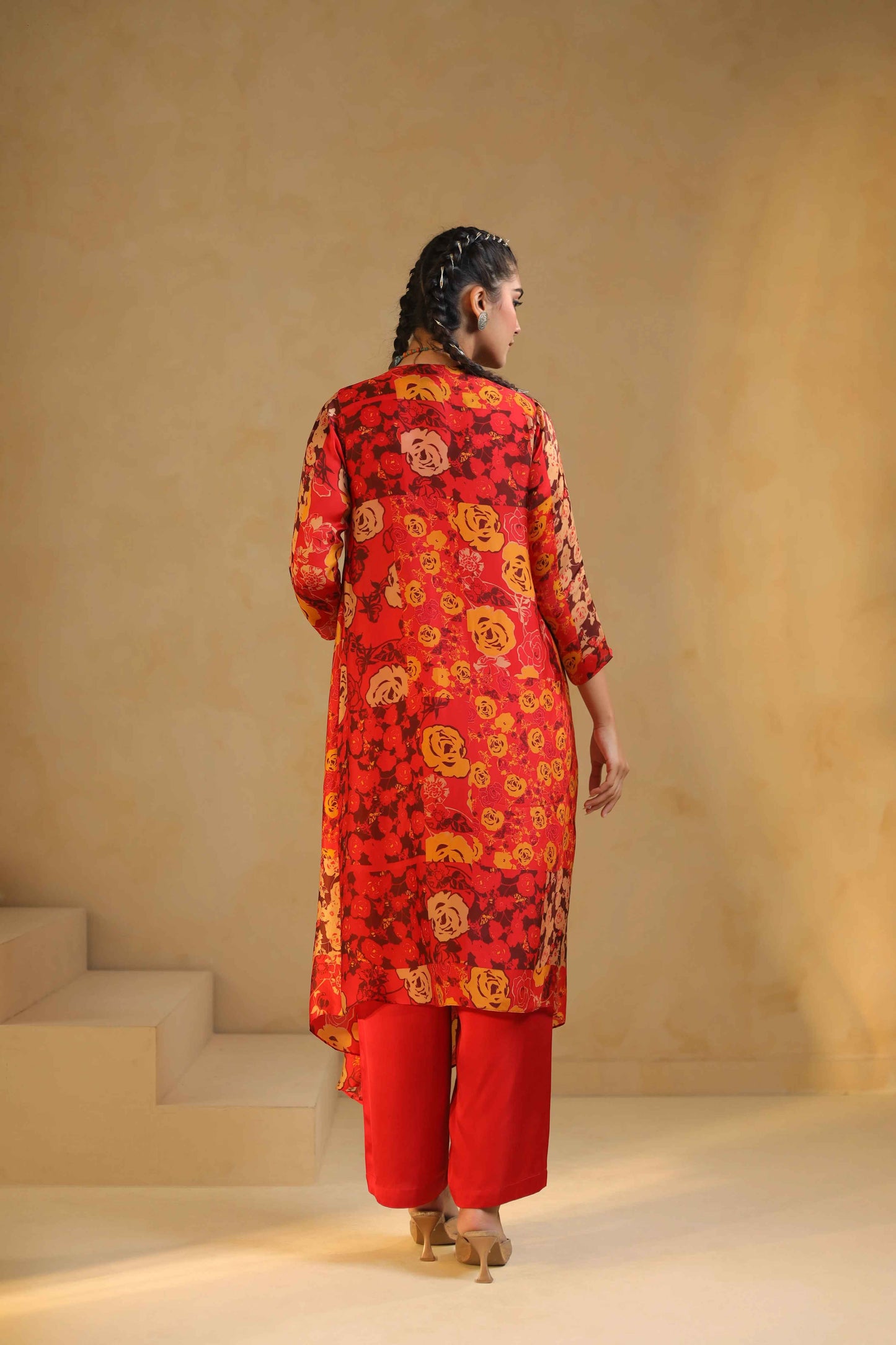 Printed Jacket Set