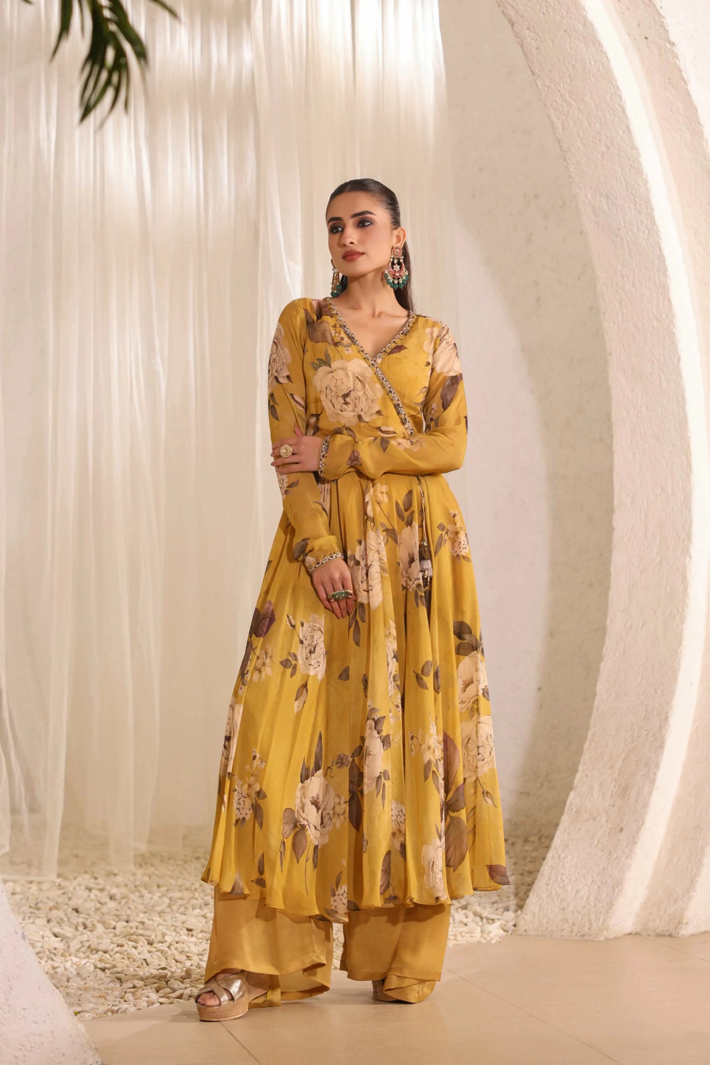 Floral Print Gown