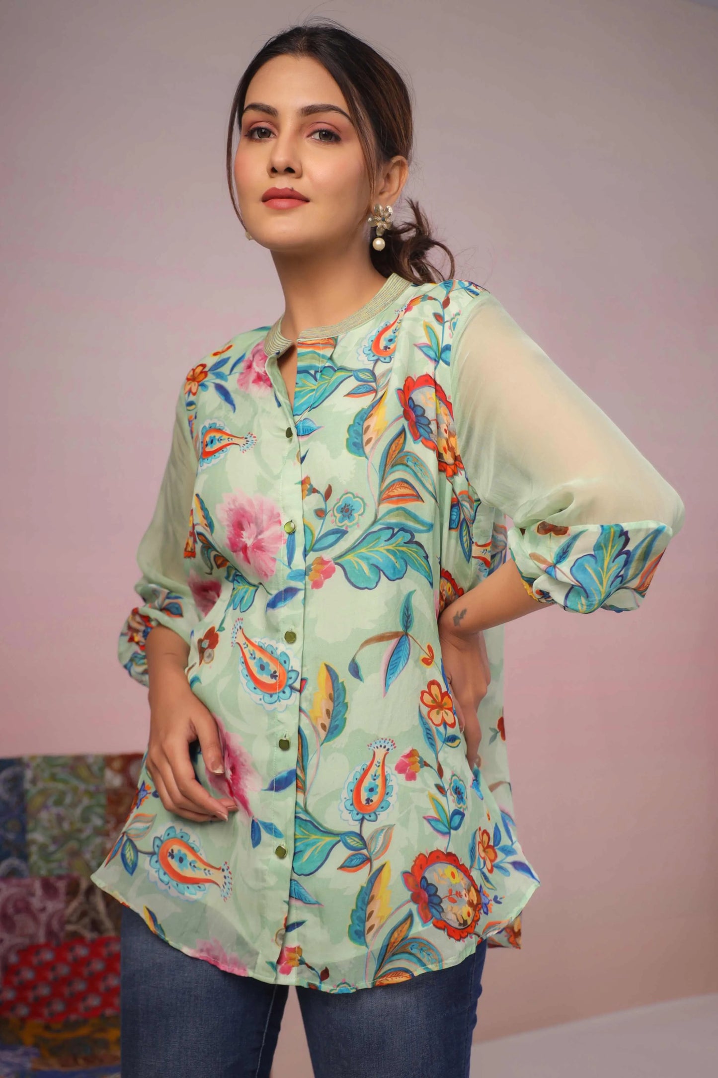 Printed Short Top