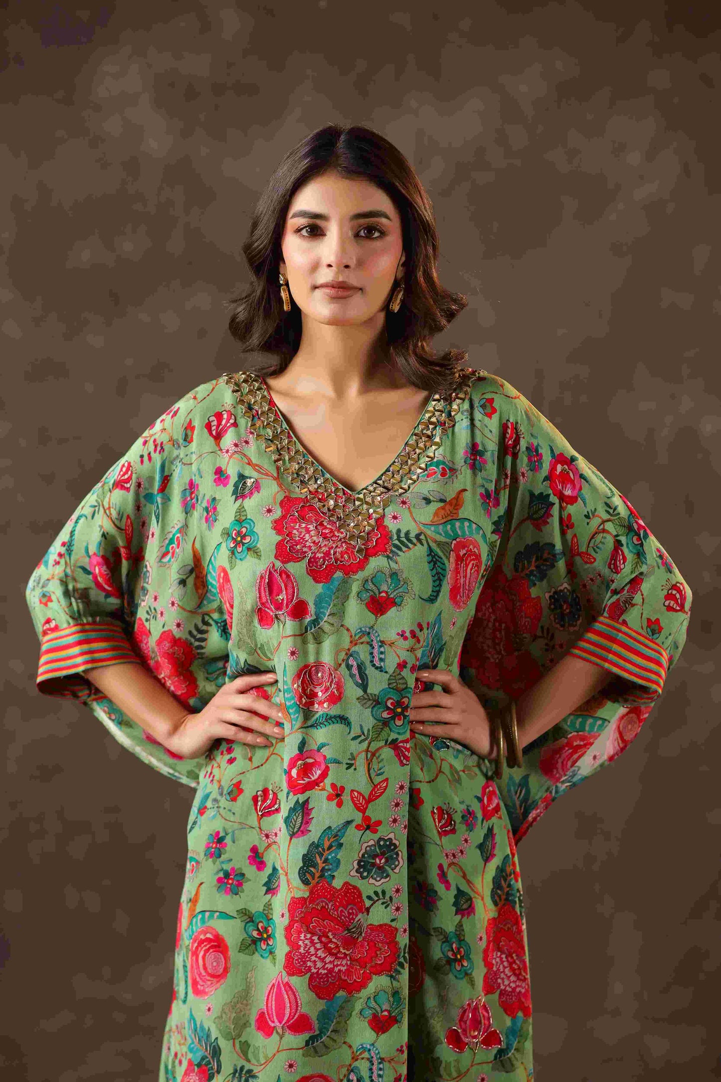 Printed Long Kurti with Sharara Pant