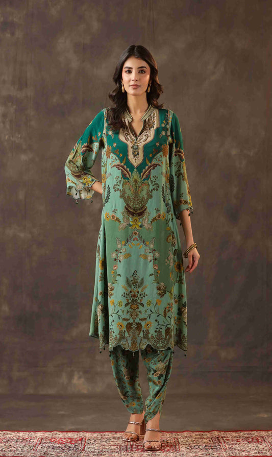 Traitional Kurti with Dhoti Pant