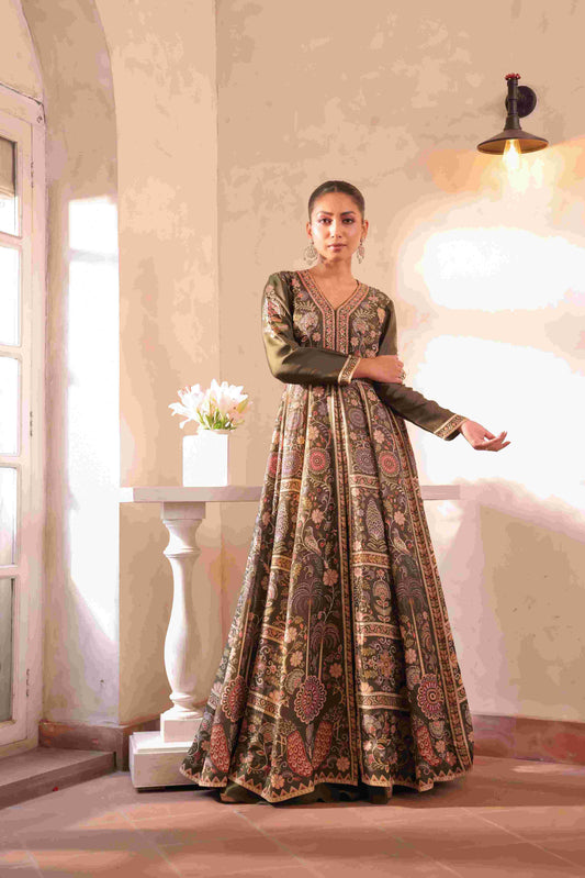 Printed Gown