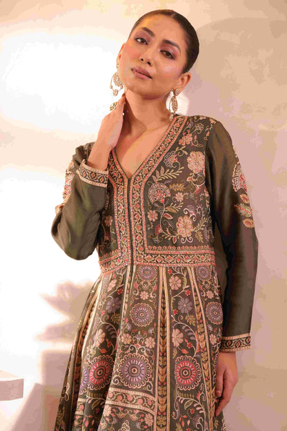 Printed Gown