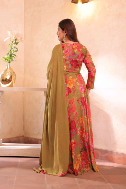 Floral Printed Gown