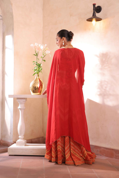 Printed Sharara With Jacket