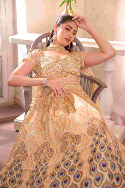 Printed Embellished Lehanga with Choker Blouse