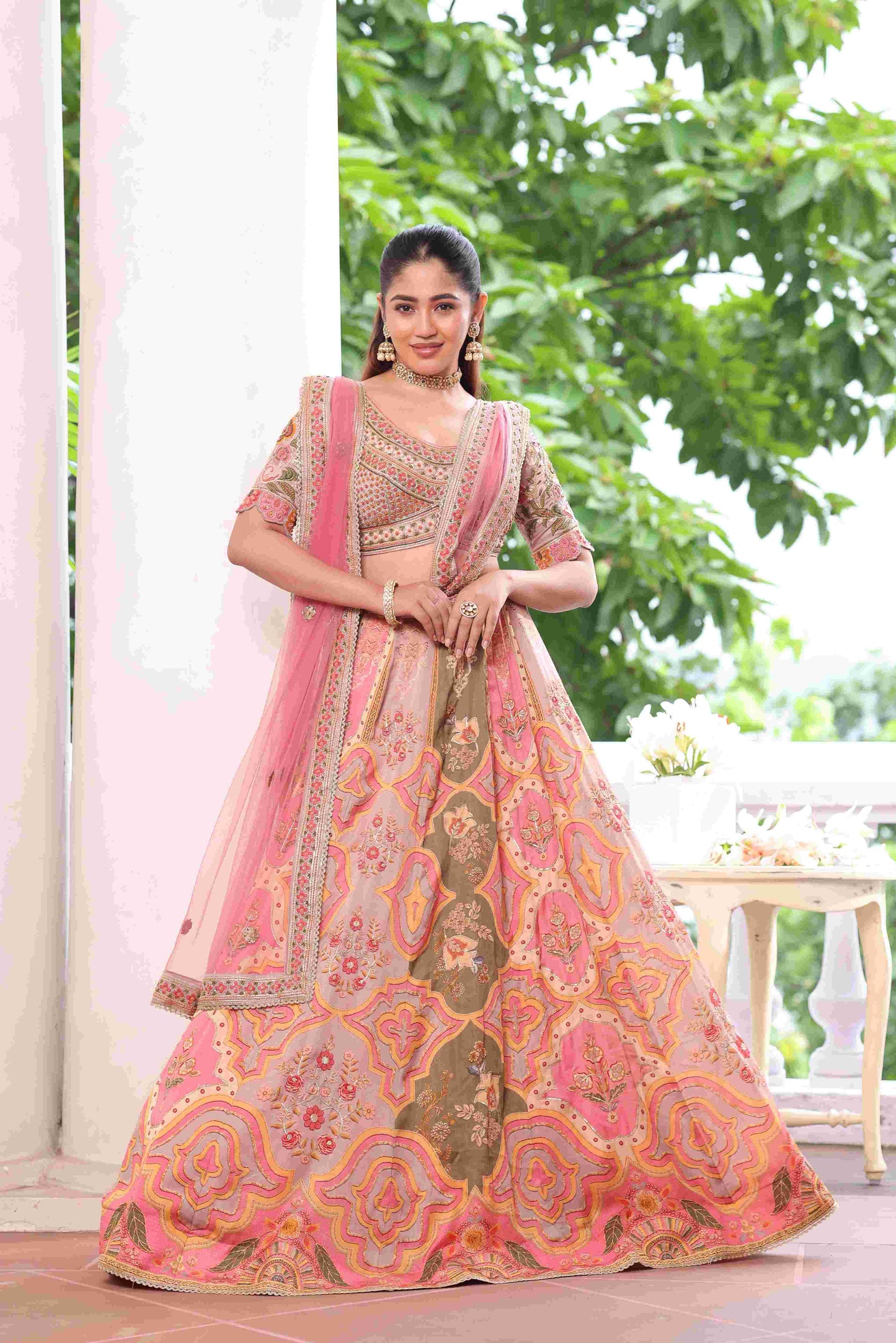Printed Embellished Lehanga