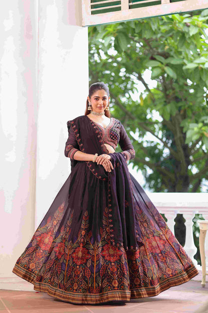 Printed Embellished Lehanga