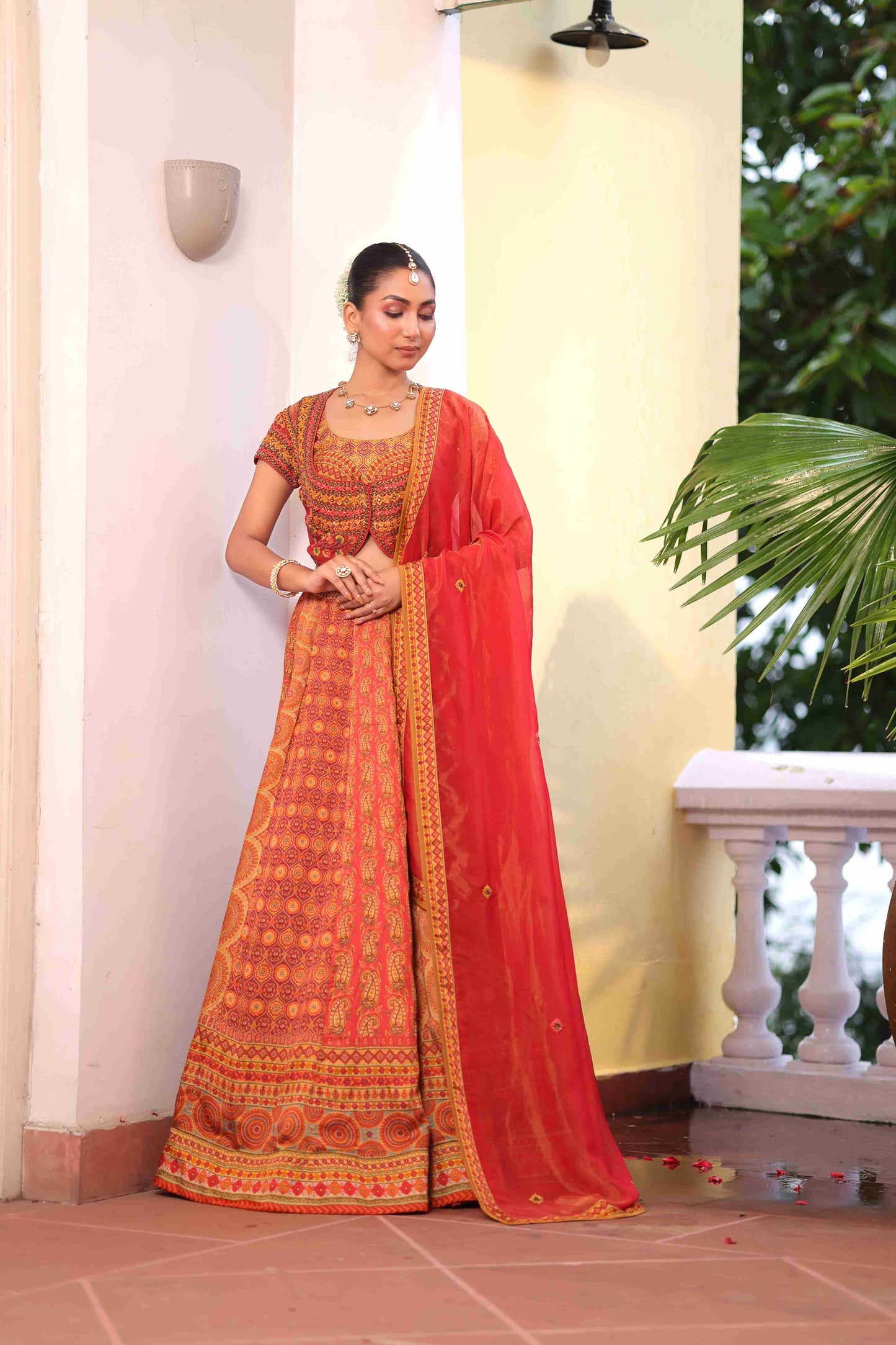 Printed Embellished Lehanga