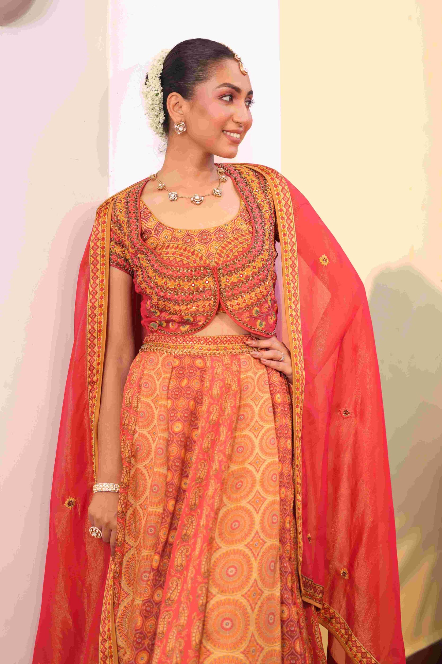 Printed Embellished Lehanga