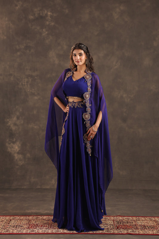 Divider Pant with Heavy Jacket Royal Blue