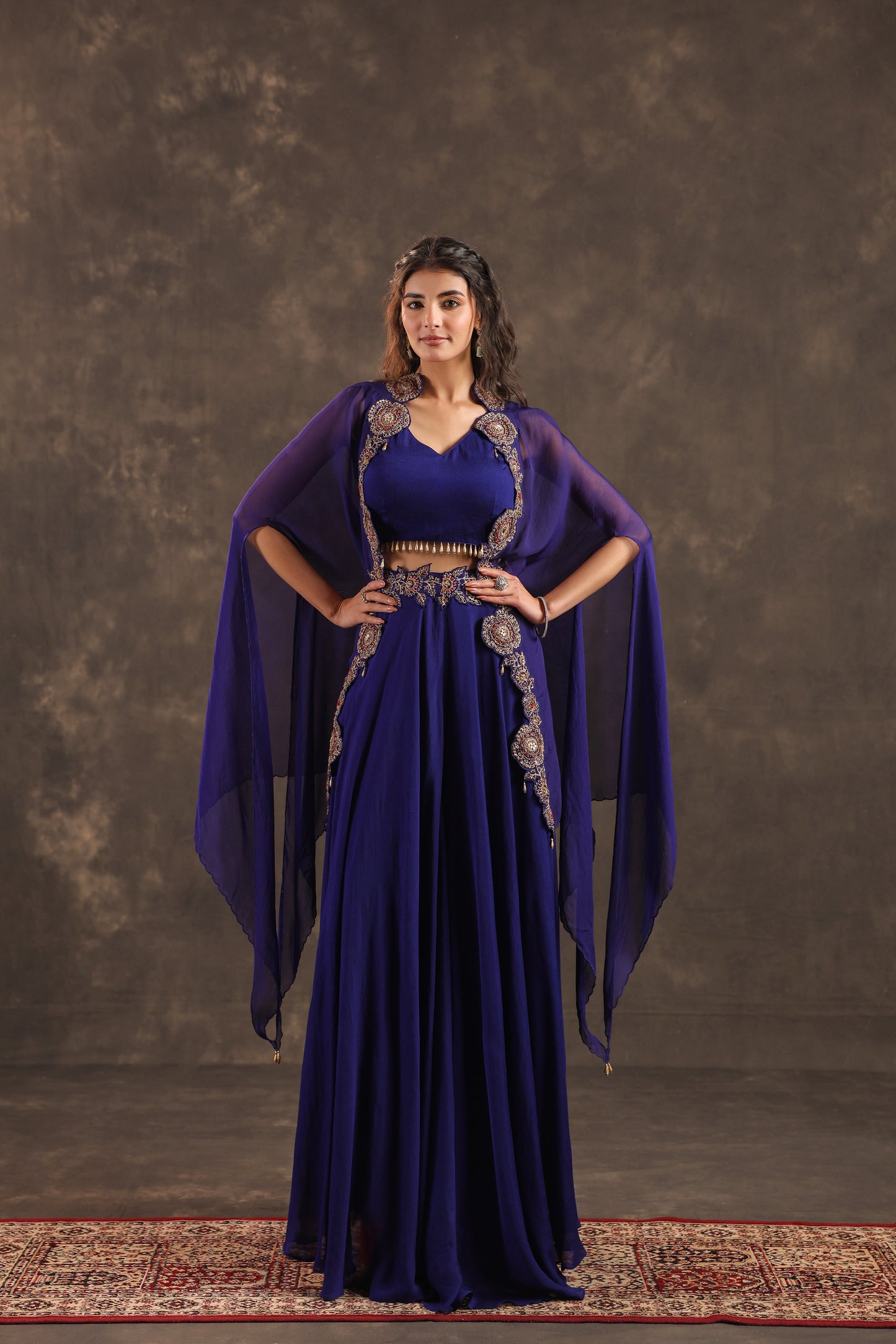 Divider Pant with Heavy Jacket Royal Blue