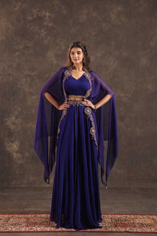 Divider Pant with Heavy Jacket Royal Blue