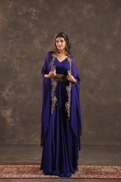 Divider Pant with Heavy Jacket Royal Blue