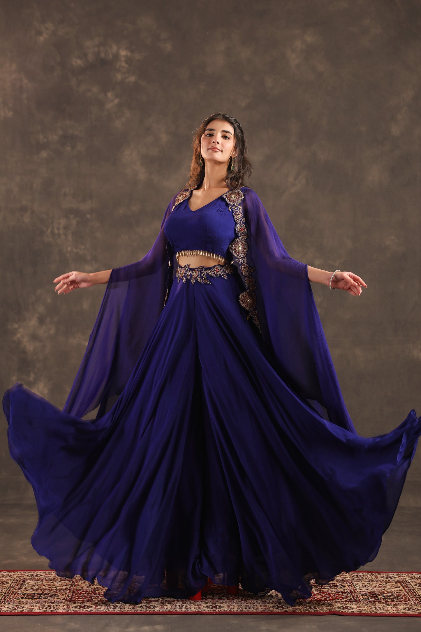 Divider Pant with Heavy Jacket Royal Blue